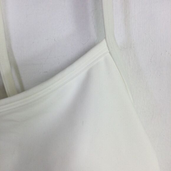 Calme Womens Cross Back Cami Top Sleeveless Comfortable White Size Medium NWT - Picture 6 of 16
